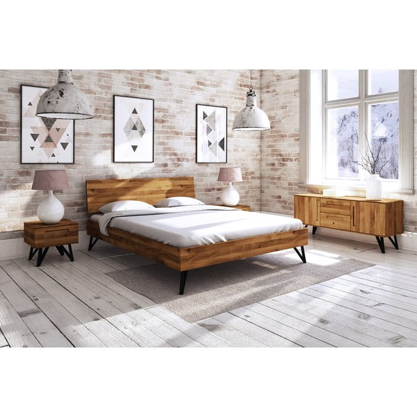 Letto matrimoniale in rovere 180x200 cm Golo 2 - The Beds-image-1