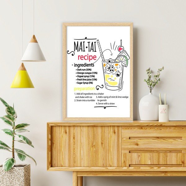 Poster in cornice 40x55 cm Mai Tai - Wallity-image-1