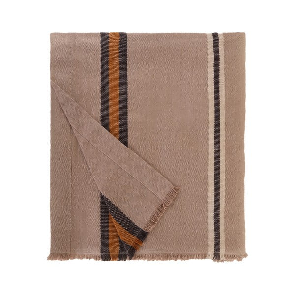 Copriletto beige in misto cotone e lino , 180 x 240 cm Aren - Buldan's-image-4