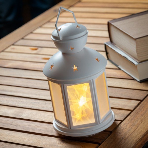 Bílá lucerna s LED osvětlením InnovaGoods-image-1