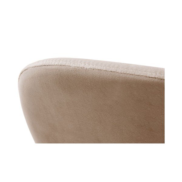 Sedia da pranzo beige imbottito impilabile Caroline – Micadoni -image-4
