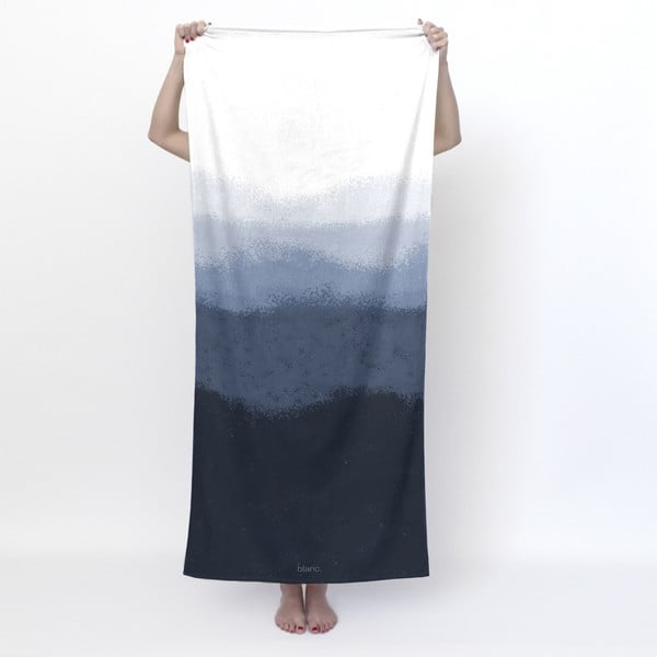 Asciugamano bianco-blu 70x150 cm Nightfall - Blanc