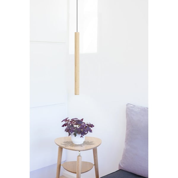 Lampada a sospensione a LED con paralume in legno ø 3 cm Chimes - UMAGE-image-4