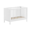 Lettino bianco in pino massiccio 60x120 cm Eva – Vipack