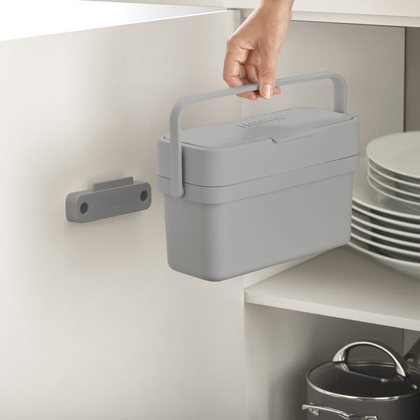 Bidone per l'umido grigio 4 l Duo – Joseph Joseph-image-4