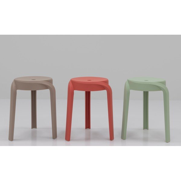Set di sgabelli in plastica impilabili 3 pz Pop – Tenzo-image-1
