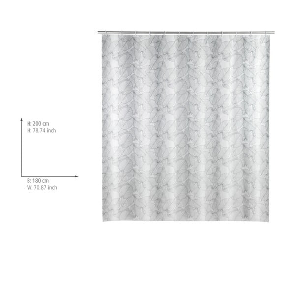 Tenda da doccia grigio chiaro Samoa - Wenko-image-1