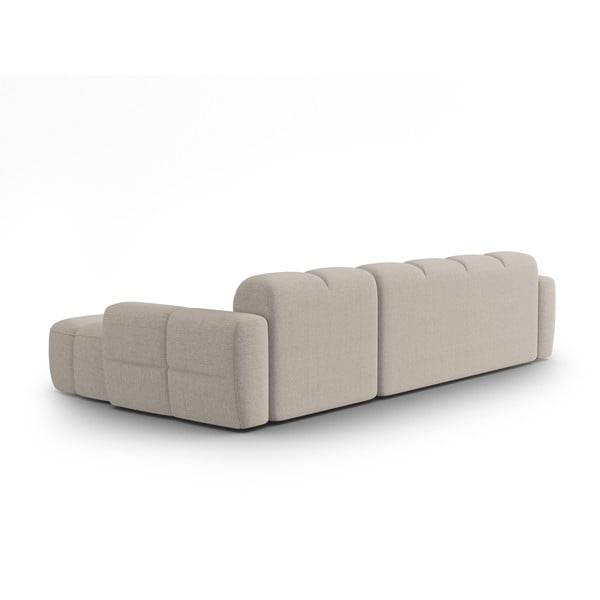 Divano con penisola beige Lisa - Micadoni Home-image-4