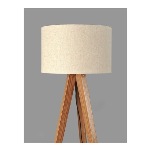 Stojací lampa Tripod Beige/Walnut-image-1