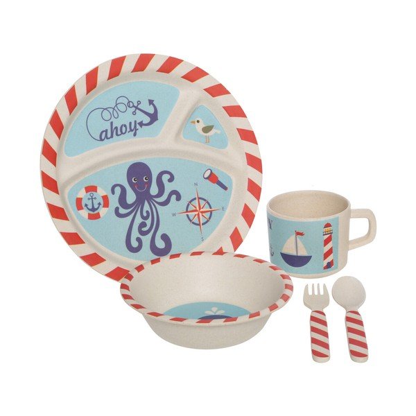 Set da pranzo per bambini in bambù 5 pz Eden – Premier Housewares