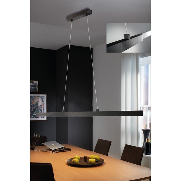 Lampadario dimmerabile a LED nero Orell - Fischer & Honsel-image-1