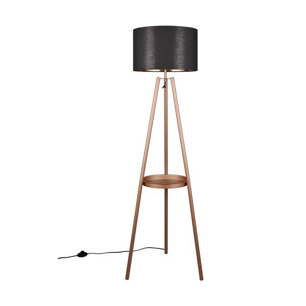 Lampada da terra marrone con ripiano (altezza 152 cm) Colette - Reality