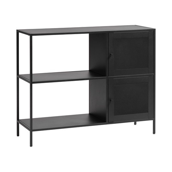 Libreria in metallo nero 100x81 cm Malibu - Unique Furniture-image-4