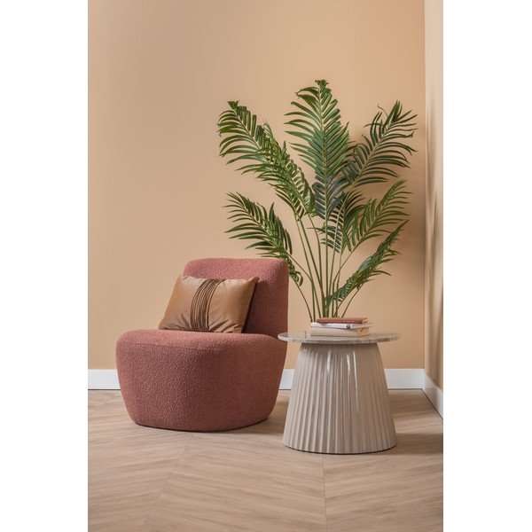 Poltrona rosa in tessuto bouclé Ada - Leitmotiv-image-1