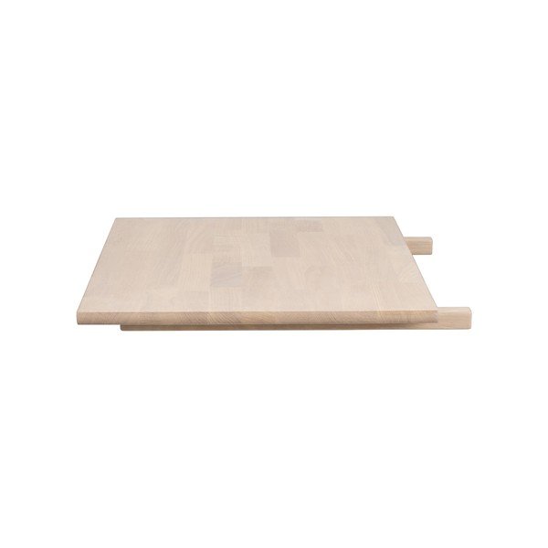 Piano d'appoggio aggiuntivo per tavolo da pranzo in rovere massiccio 90x45 cm Derrymore – Rowico-image-3