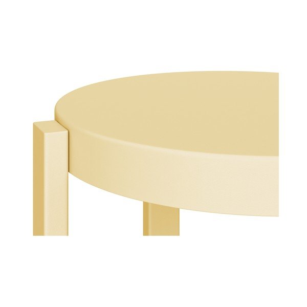 Sgabello giallo in acciaio Doon – noo.ma-image-2