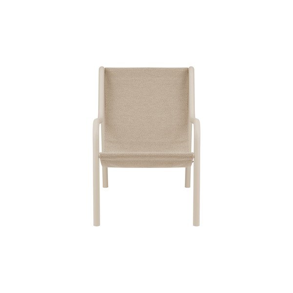 Poltrona da esterno beige in metallo Nokk – noo.ma-image-3