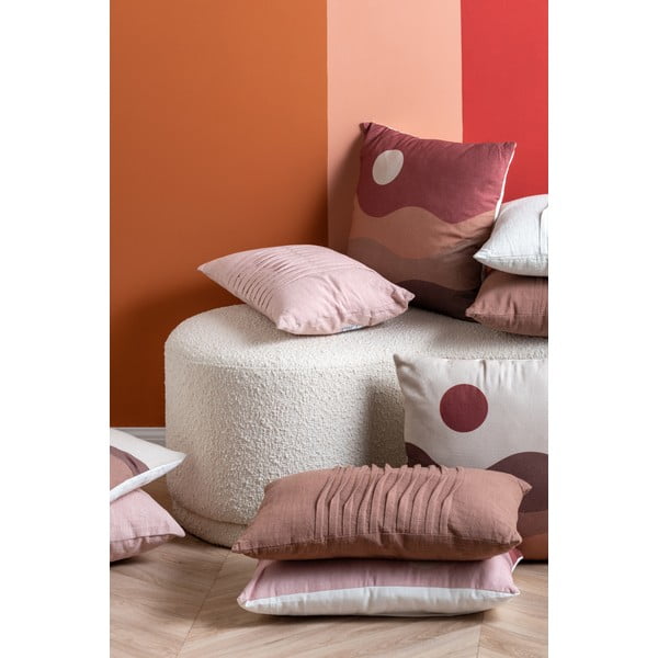 Cuscino in cotone rosa Wave, 50 x 30 cm - PT LIVING-image-4