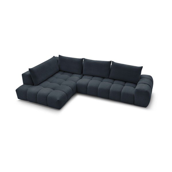 Divano angolare blu scuro Everest - Bobochic Paris-image-4