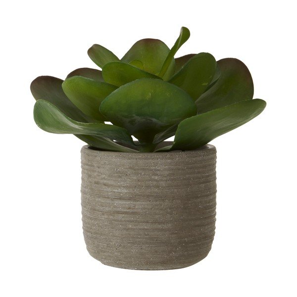 Fiore di loto artificiale in vaso Fiori grigio - Premier Housewares-image-1
