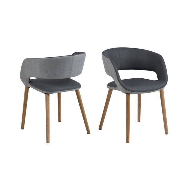 Sedia da pranzo Greta grigio antracite - Actona-image-3