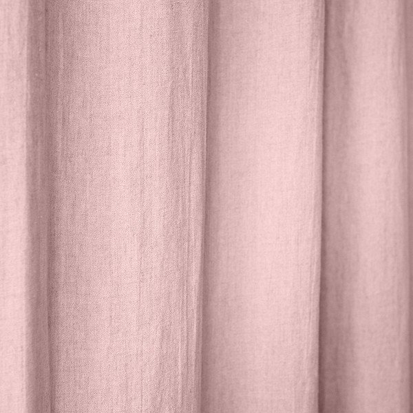 Světle růžový lněný závěs s poutky Linen Tales Night Time, 250 x 140 cm-image-1