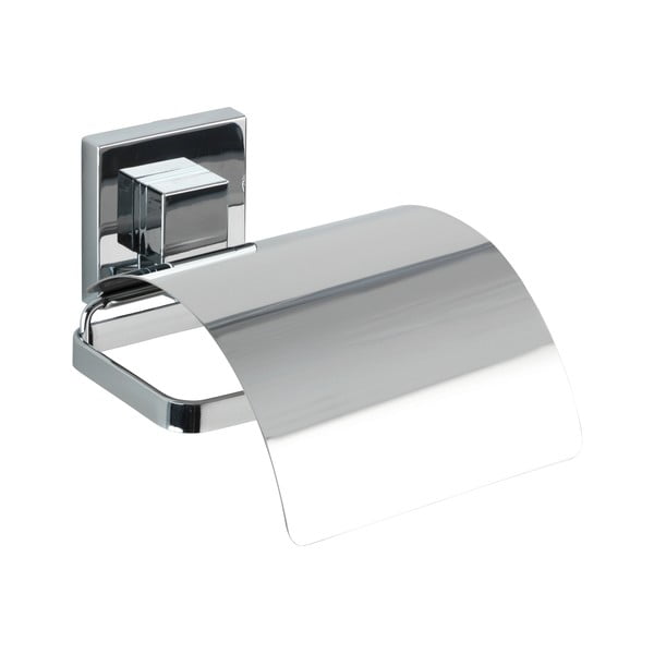 Set di accessori da bagno autoportanti in acciaio inox argentato lucido Quadro - Wenko-image-3