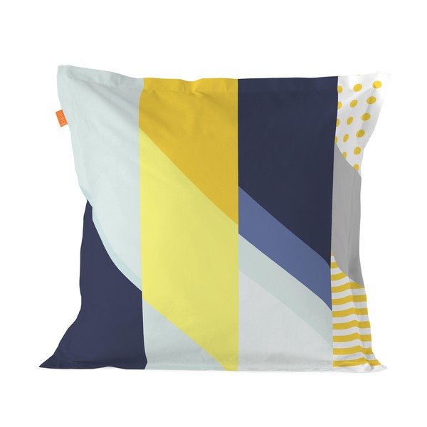 Federa in cotone Geo, 60 x 60 cm - Blanc