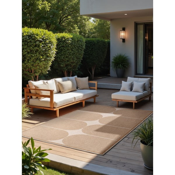 Tappeto da interno/esterno beige/avorio 160x230 cm Duet Bowen – NORTHRUGS-image-2