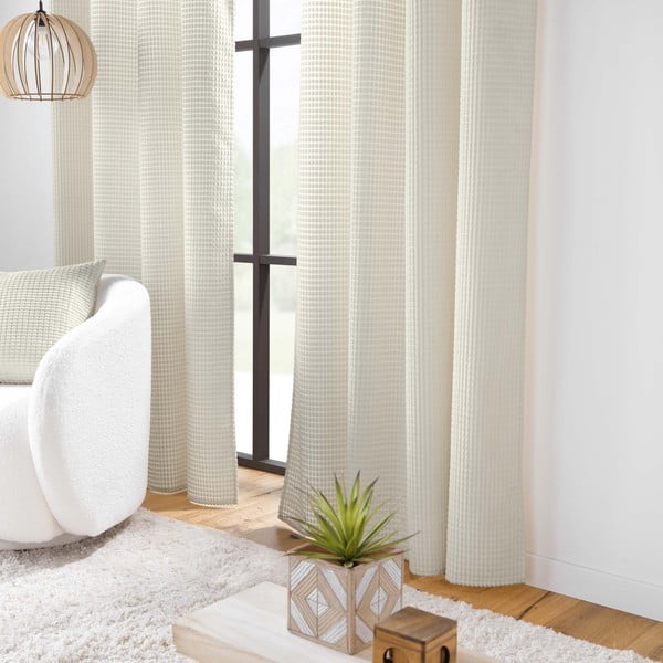 Tenda beige in velluto 140x260 cm Swing – douceur d'intérieur-image-1