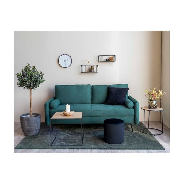 Pouf nero , ø 34 cm Ejby - House Nordic-image-1