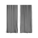 Set di tende bianche e nere 2 pz 140x260 cm - Mila Home