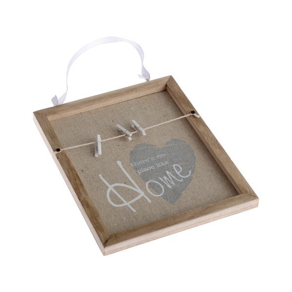 Decorazione da parete in legno con mollette per appendere le foto Ruseno Home - Dakls