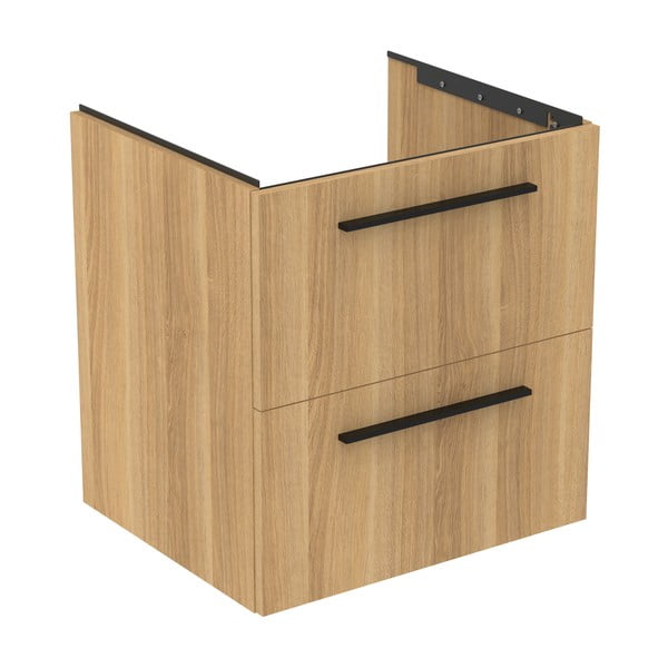 Mobile per lavabo in rovere naturale a sospensione 60x63 cm i.Life B - Ideal Standard-image-4