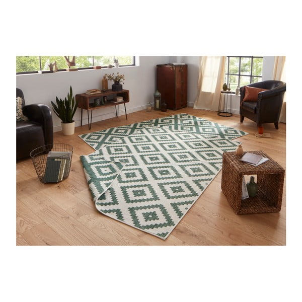 Tappeto per esterni verde e crema , 80 x 150 cm Malta - NORTHRUGS-image-3