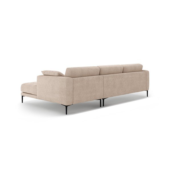Divano angolare marrone chiaro (con penisola a destra/con chaise lounge) Bemy – Micadoni -image-2