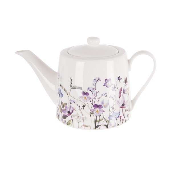 Teiera bianca/viola in porcellana 1 l Louka – Orion