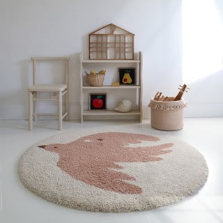 Tappeto per bambini color crema ø120 cm Bohemian Bird Creme – Nattiot
