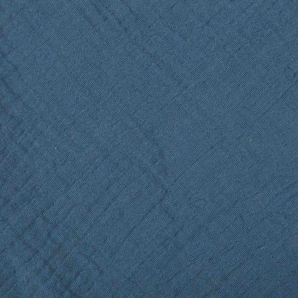 Coperta per neonati in mussola blu 75x75 cm - Bébé Douceur-image-2