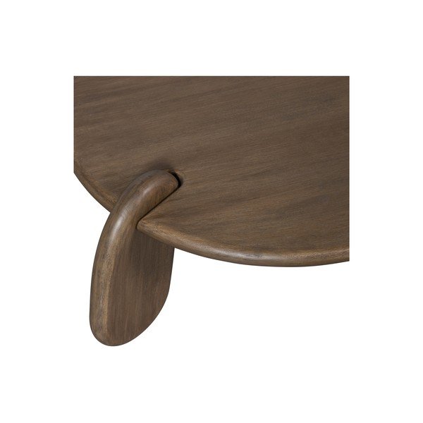 Tavolino rotondo marrone con piano in noce ø 100 cm Imbue - BePureHome-image-2