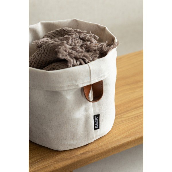 Cesto in tessuto ø 20x20 cm Soft Storage Round – Bigso-image-1