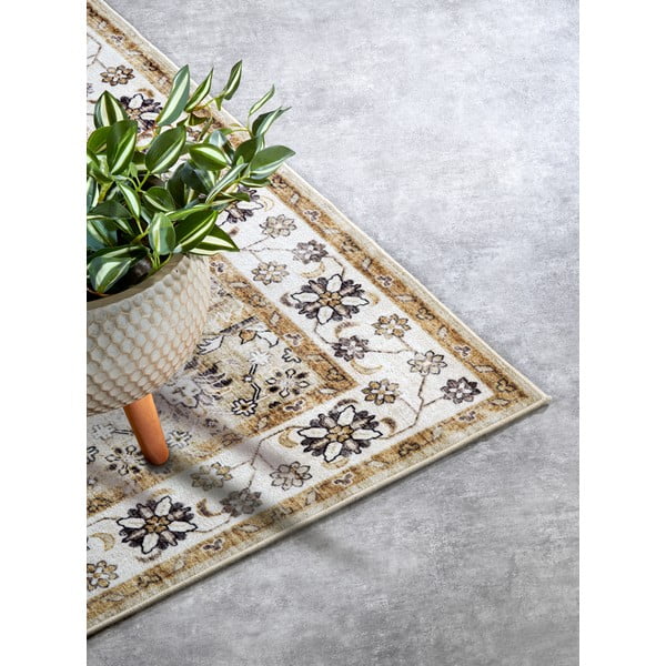 Tappeto beige 80x150 cm Saveh Cream Gold - Elle Decoration-image-2