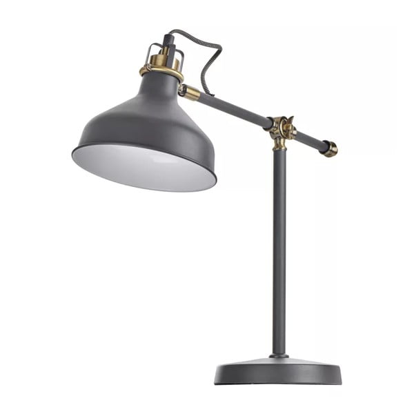 Lampada da tavolo grigia (altezza 56 cm) Harry - EMOS