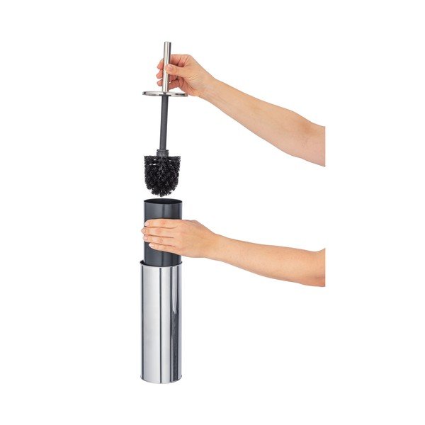 Scopino da parete in acciaio inox in argento lucido Basic - Wenko-image-3