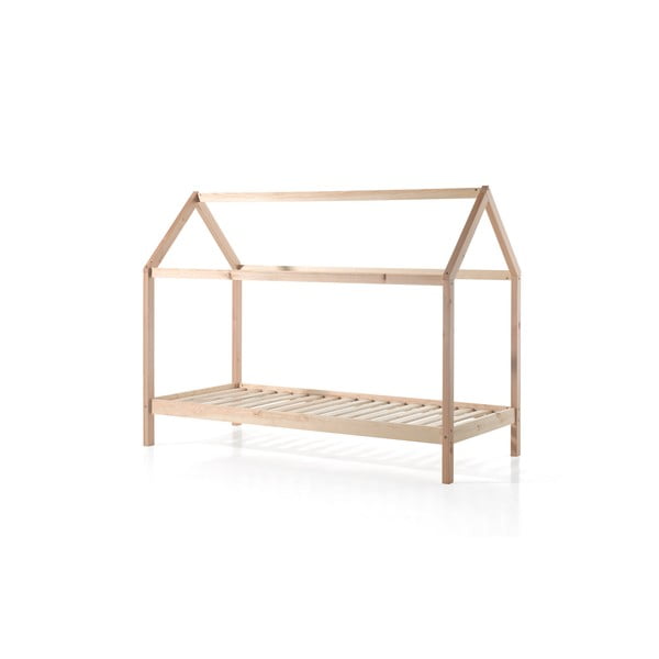 Letto per bambini in legno di pino di colore naturale 90x200 cm DALLAS - Vipack