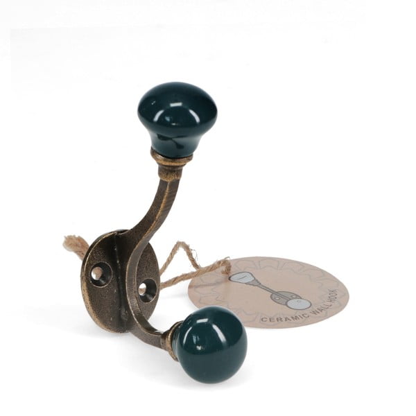Attaccapanni da parete blu scuro in metallo 3 cm – Rex London-image-2