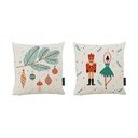 Set di 2 cuscini decorativi con motivo natalizio 45x45 cm Christmas Ornaments - Butter Kings