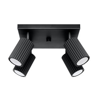 Plafoniera nera 25x25 cm Gleam – Nice Lamps