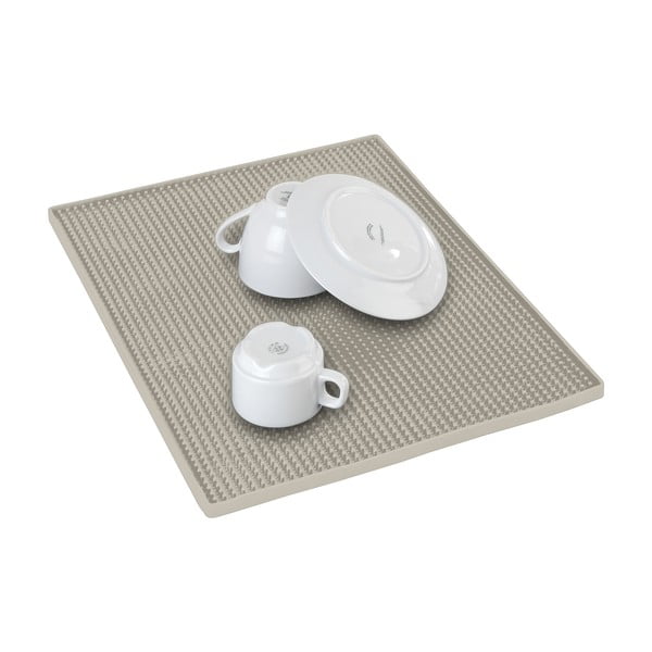 Tappetino scolapiatti beige in gomma 40x30 cm Maxi – Wenko