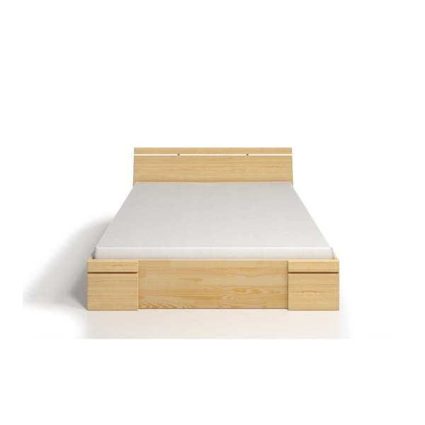 Letto matrimoniale in legno di pino con cassetto SKANDICA Sparta Maxi, 140 x 200 cm - Skandica-image-1
